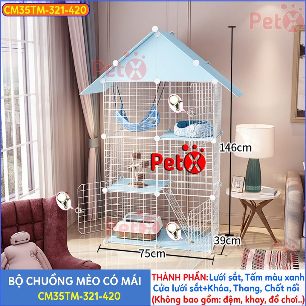 Chuồng mèo 2 tầng, 3, 4 tầng giá rẻ đẹp lắp ghép đa năng đơn giản với lưới sắt sơn tĩnh điện nuôi thú cưng, thỏ, bọ