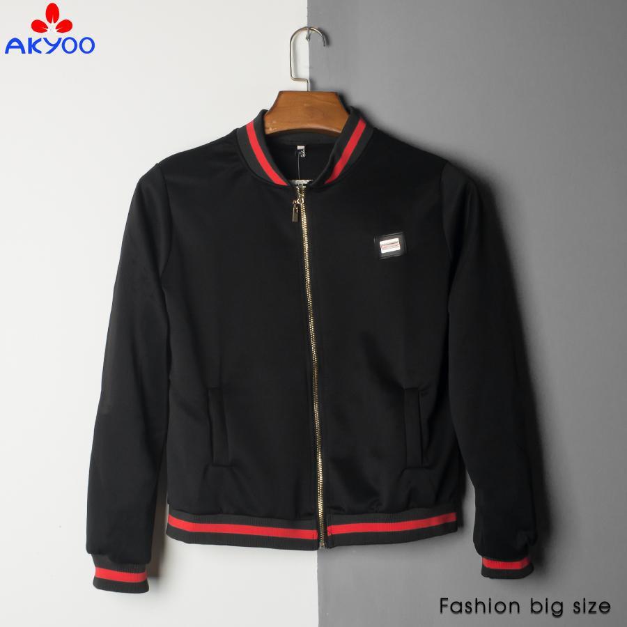 ÁO KHOÁC BOMBER  BIGSIZE 3 MÀU(ĐEN,ĐỎ, XANH THAN)HÌNH THẬT