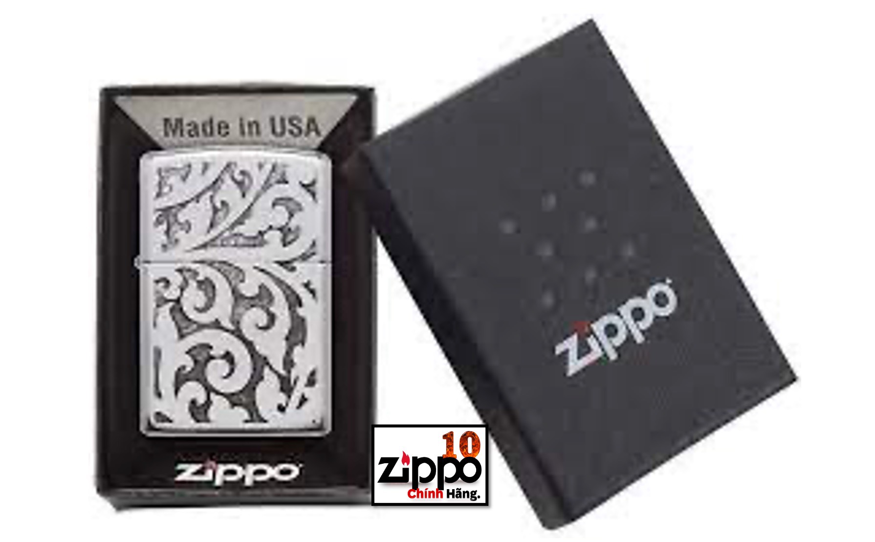 Bật lửa Zippo 28530 Filigree - Chính hãng 100%