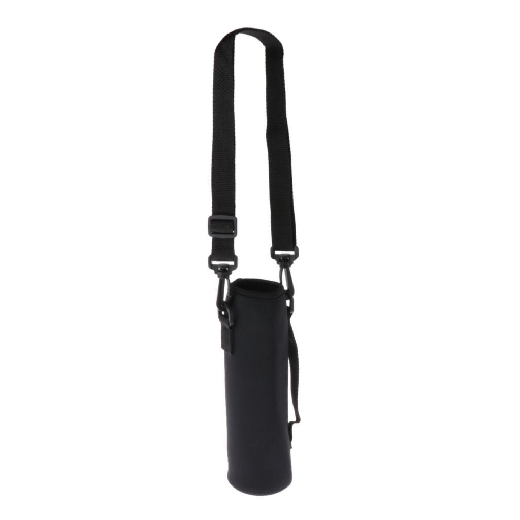 Insulated Sport Water Bottle Cover Sleeve Holder Cooler Carrier Black 750ml