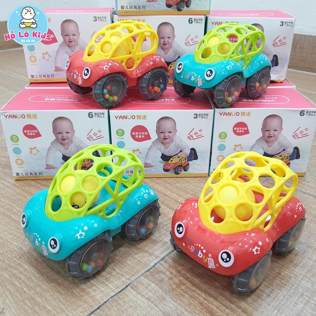 Xúc xắc cho bé đồ chơi lục lạc hình xe hơi nhựa dẻo, có âm thanh vui nhộn Hồ Lô Kids