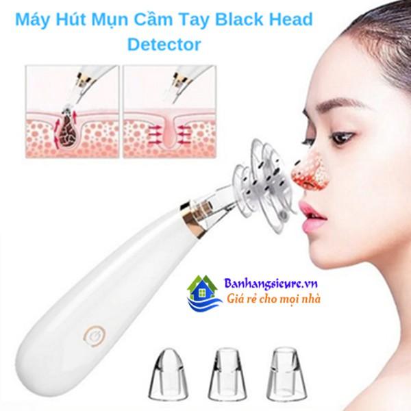 Combo 2 Máy hút mụn mini cầm tay hút mụn đầu đen mụn cám chăm sóc da mặt cao cấp với ba đầu hút mụn