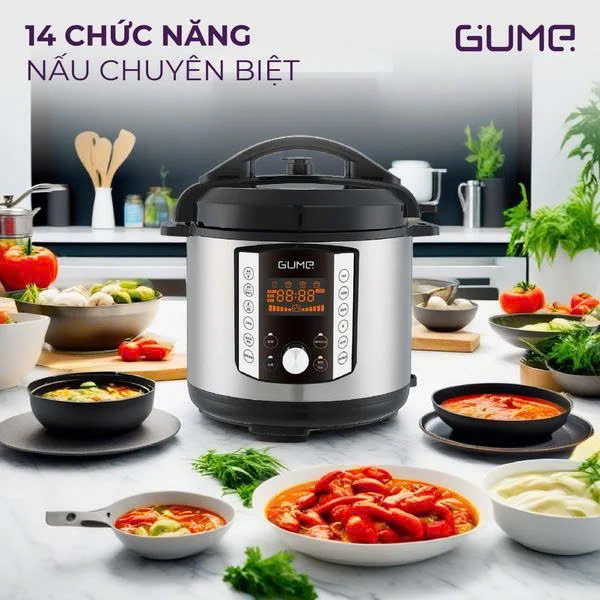 Nồi Áp Suất Đa Năng GUME GPC-2206 Hàn Quốc - Bảo Hành 12 Tháng Hàng chính hãng