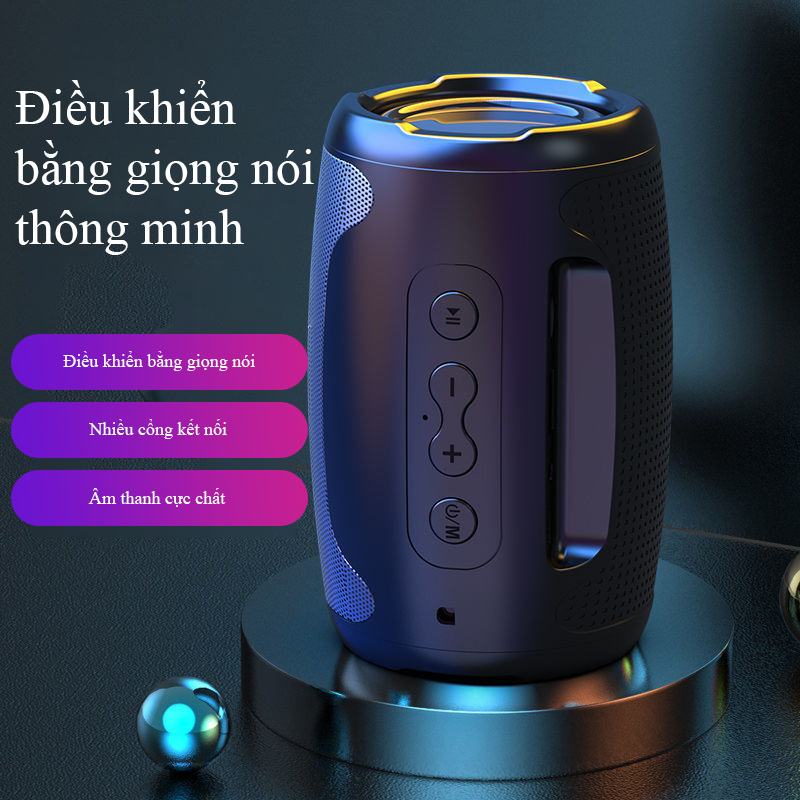 Loa Bluetooth Mini Không Dây Bass Mạnh Smart Bass S1 Max Cầm Tay Có Đèn Led RGB Treble Rời Nghe Nhạc Công Suất Lớn Hát Karaoke Vi Tính Tương Thích Với Điện Thoại MáyTính Quay Tiktok Triệu View