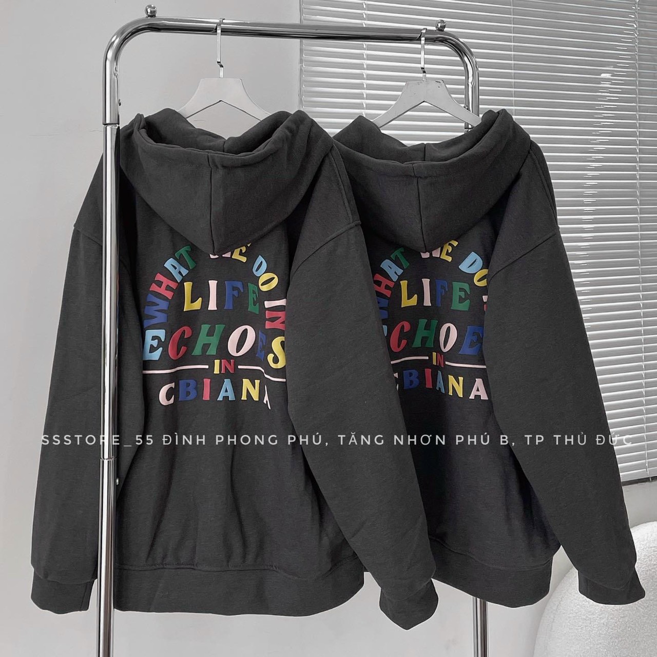 Áo Hoodie Zip Kéo CBIANA Form Unisex Nam Nữ Nón 2 Lớp Trùm Đầu