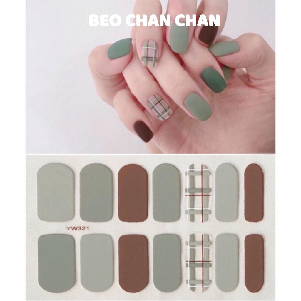 Set dán móng tay nails dán nghệ thuật nhiều màu - có ngay bộ móng đẹp trong 5 phút (Nail wraps / Nail stickers) CAM CAM