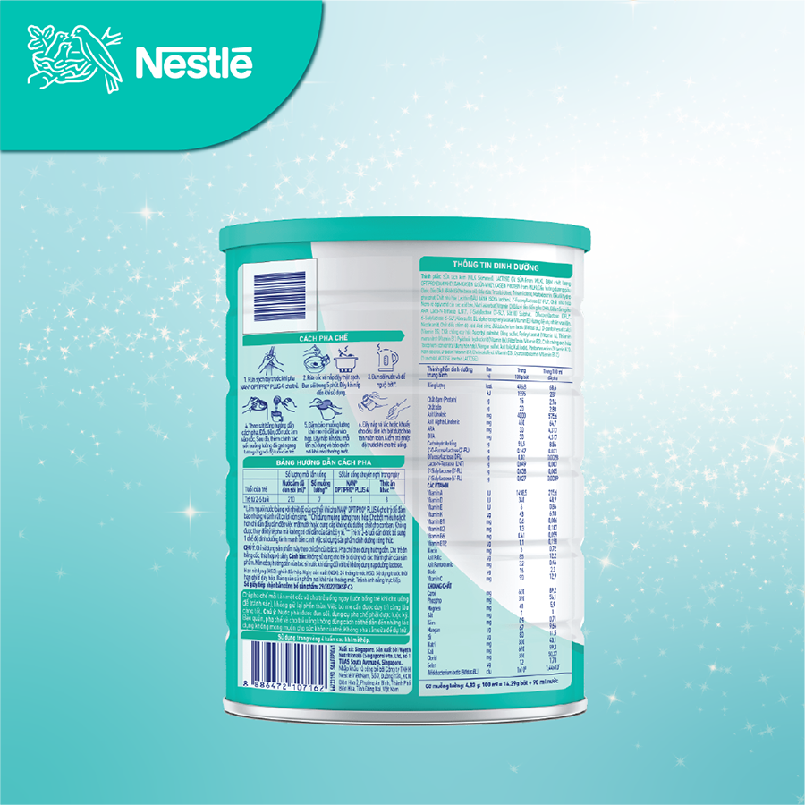 Sữa bột Nestlé NAN OPTIPRO PLUS 4 1500g/lon với 5HMO Giúp tiêu hóa tốt + Tăng cường đề kháng (2 - 6 tuổi) - Tặng Set 3 lọ Thủy Tinh Bảo Quản Gia Vị