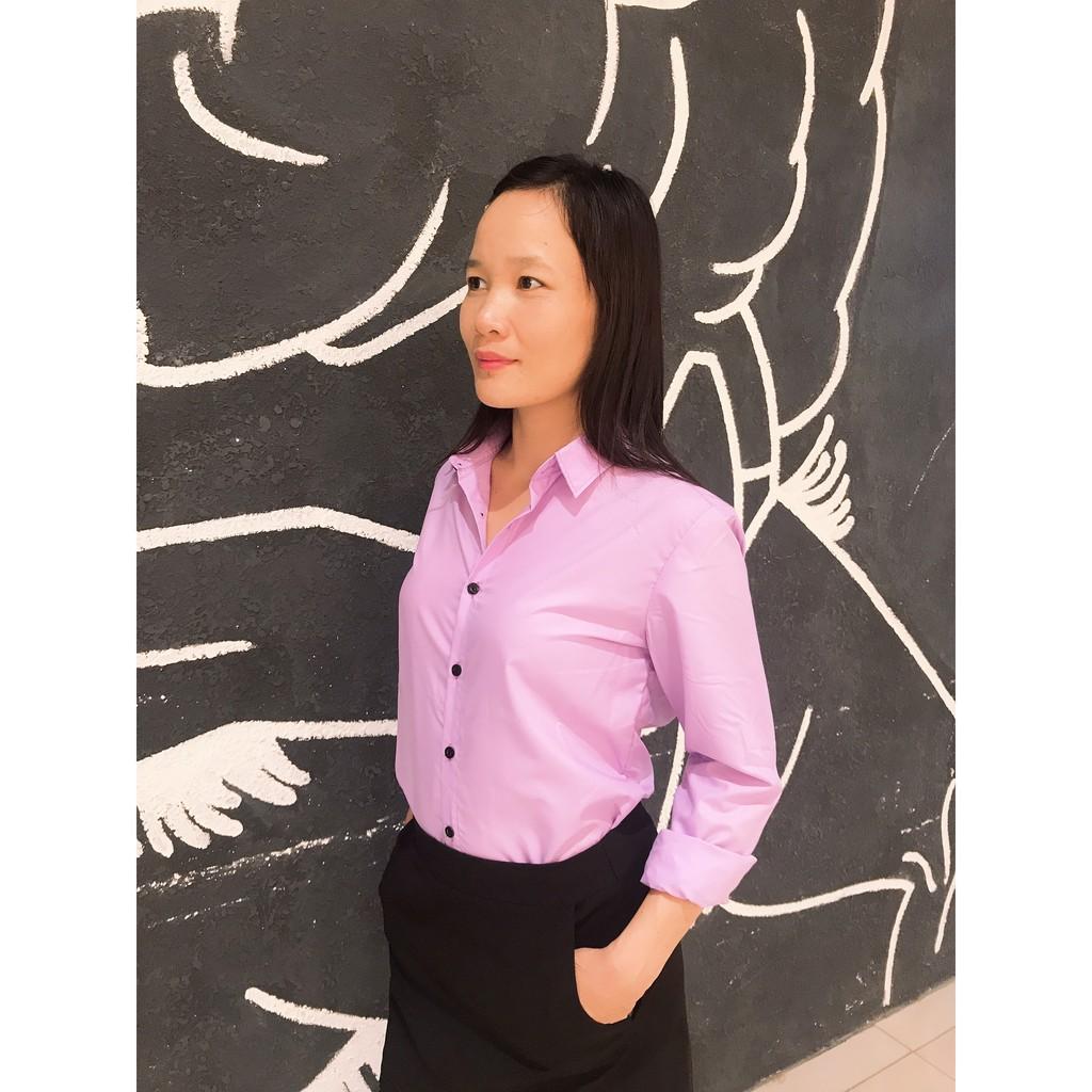 Áo sơ mi trơn nữ các màu