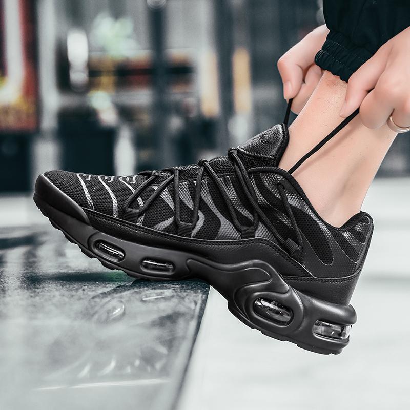 Thương hiệu mới Sneakers Sneakers nam Giày Chất lượng người đàn ông Giày chạy bộ chạy bộ chạy bộ chạy bộ chạy bộ Giỏ hàng Homme Zapatillas Color: 8910-5 Black Shoe Size: 8.5