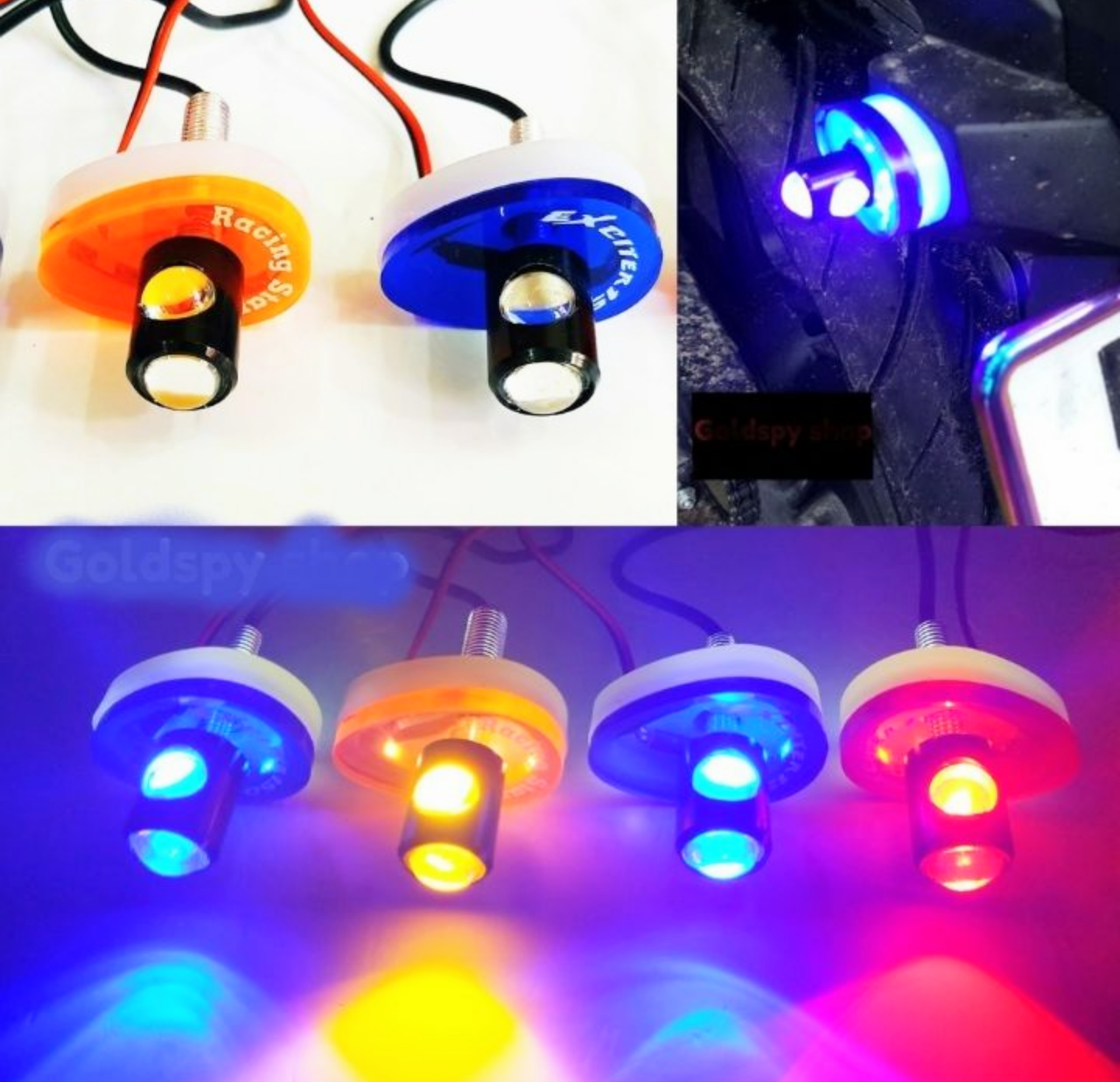 BỘ 2 ĐÈN LED XIN NHAN NUTI XE MÁY SIÊU ĐẸP MẪU MỚI ĐỒ CHƠI XE MÁY ĐỈNH CAO