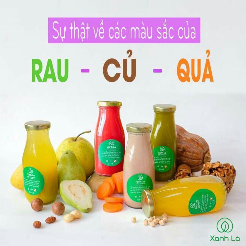 Combo 8 Chai Thủy Tinh 300ml Nắp Vàng Đựng Sữa Hạt/ Nước Ép Sinh Tố