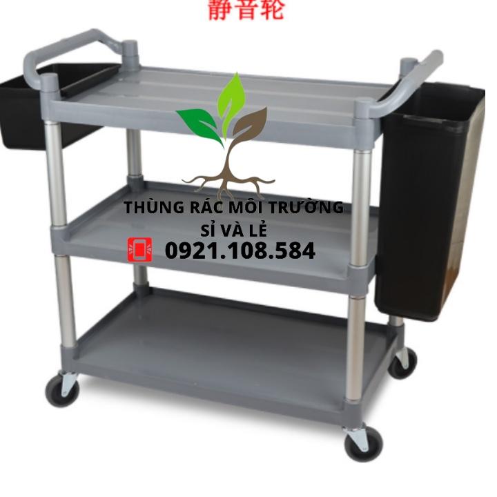 XE ĐẨY PHỤC VỤ BÀN ĂN NHÀ HÀNG - XE DỌN DẸP BÀN ĂN NHỰA CAO CẤP