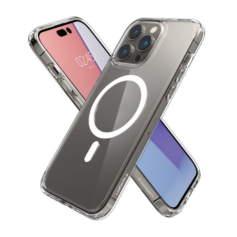 Ốp lưng SPIGEN dành cho iPhone 14 Pro Crystal Hybrid Magfit - Hàng chính hãng