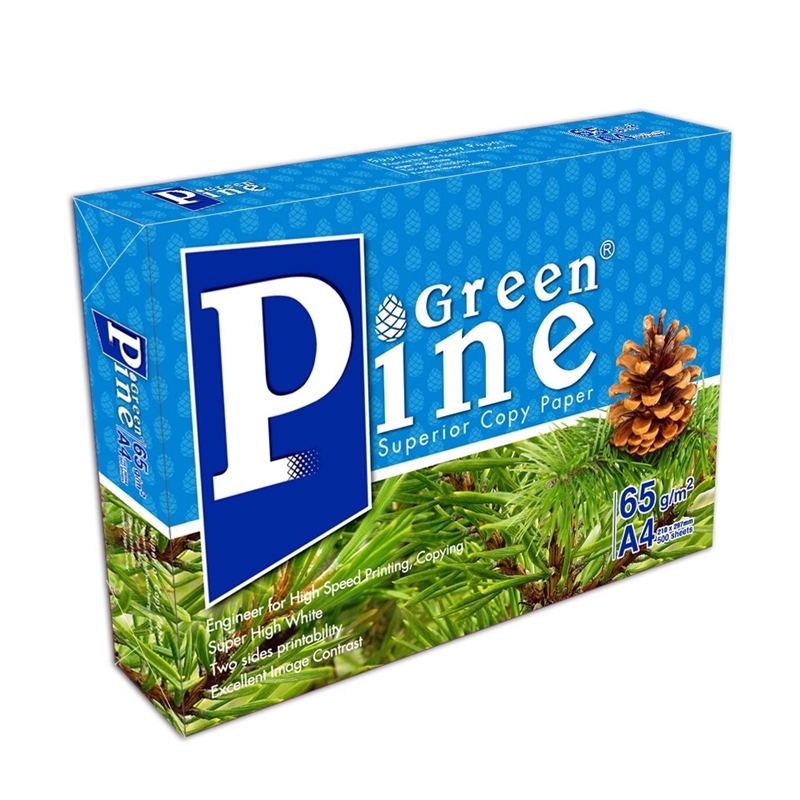 Giấy in, giấy photo Green Pine A4 ĐL 60gsm - 65gsm - 70gsm ( 500 tờ/1 ram ) - Giấy In Văn Phòng