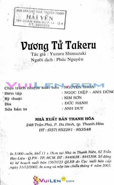 vương tử takeru chapter 9 166