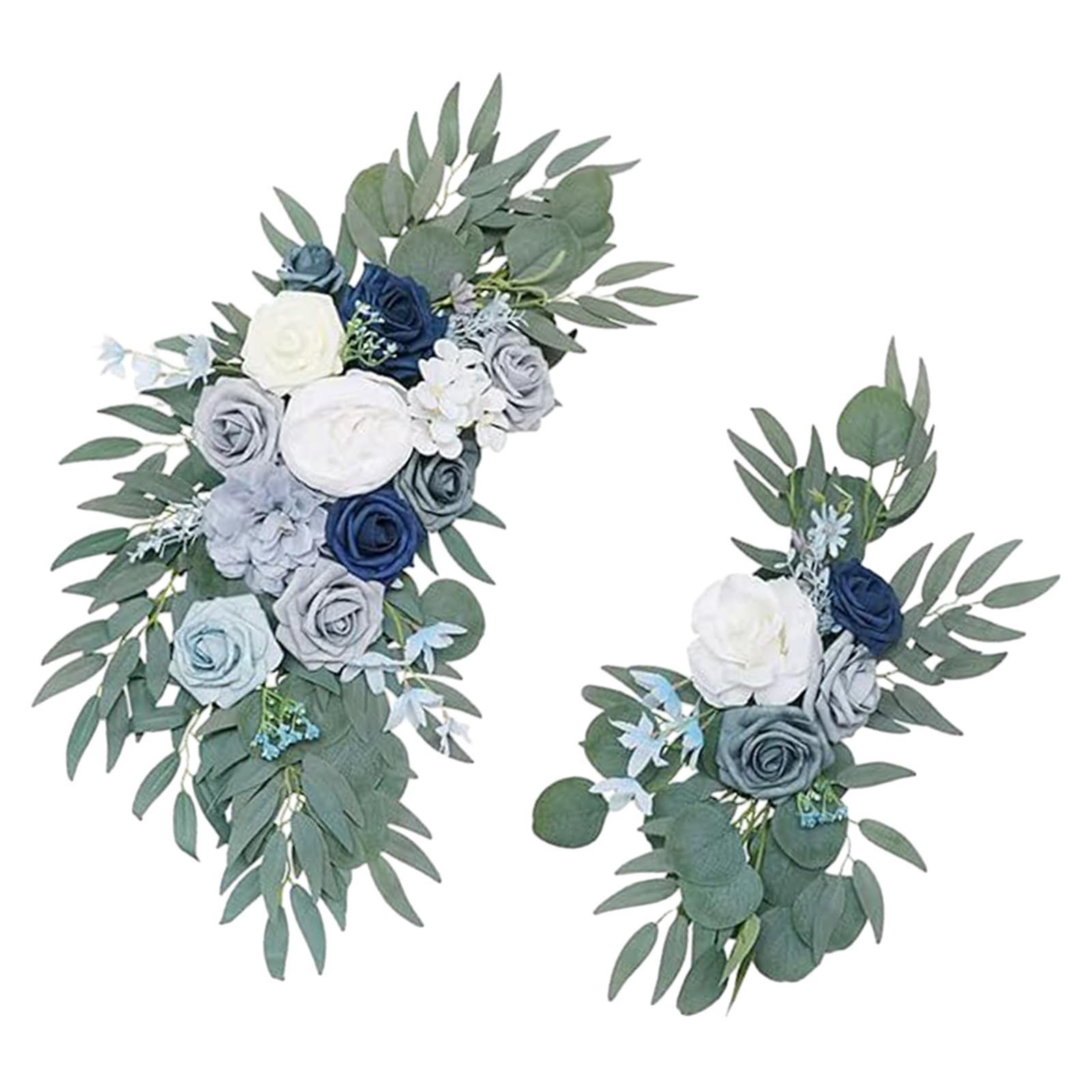 Wedding Arch Flowers Reception Backdrop Floral Rustic Handmade Flower Garland Welcome Ceremony Sign for Front Door Home