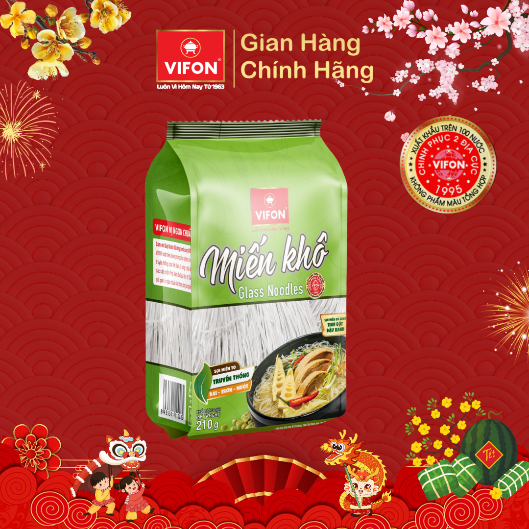 Thùng 12 gói Miến Khô VIFON 210gr/gói