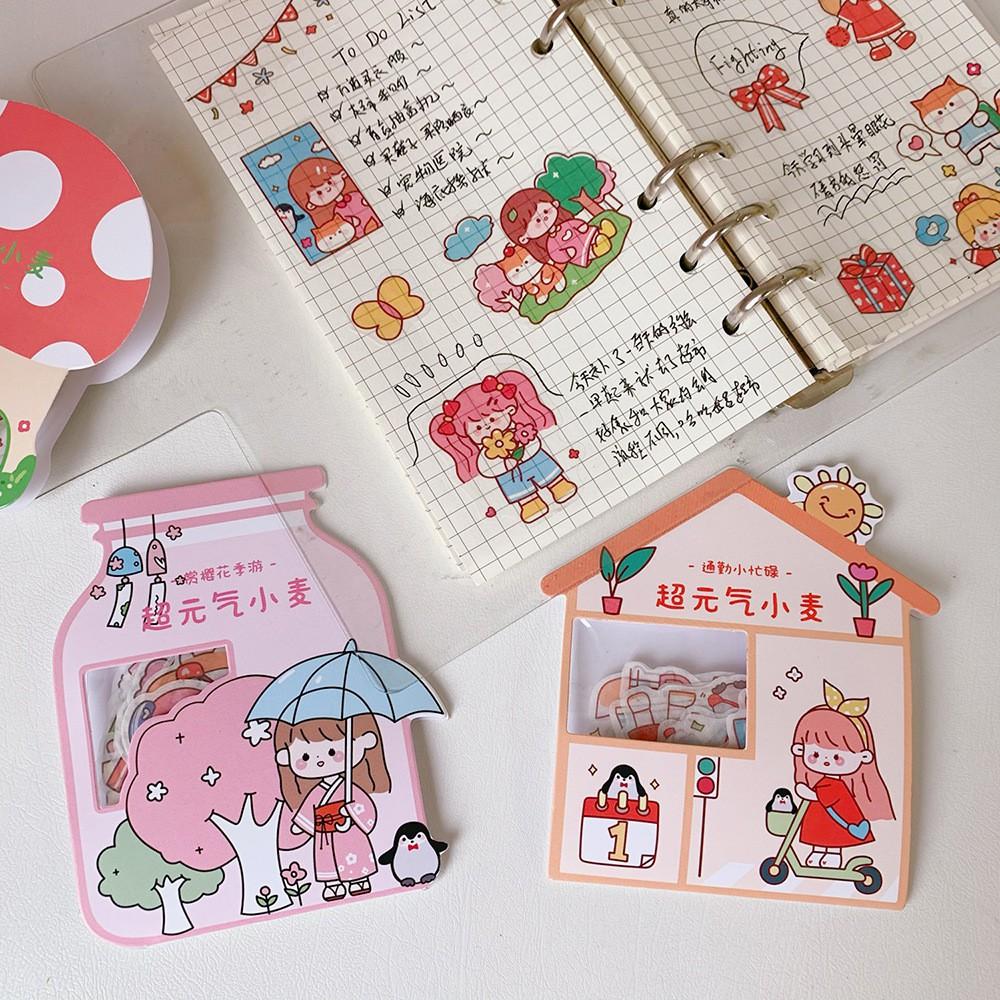 Bộ 40 Sticker Cô Gái Nhỏ