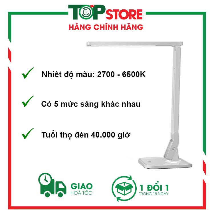 Đèn LED chống cận TaoTronics TT-DL02, 4 chế độ sáng, 5 mức sáng, hẹn giờ - Hàng chính hãng