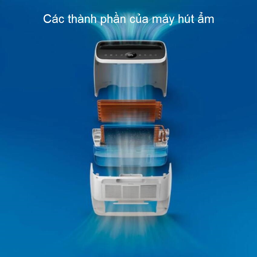 Máy hút ẩm thương hiệu Philips DE3203/00, công suất 395W, diện tích sử dụng 63m2 - Hàng chính hãng