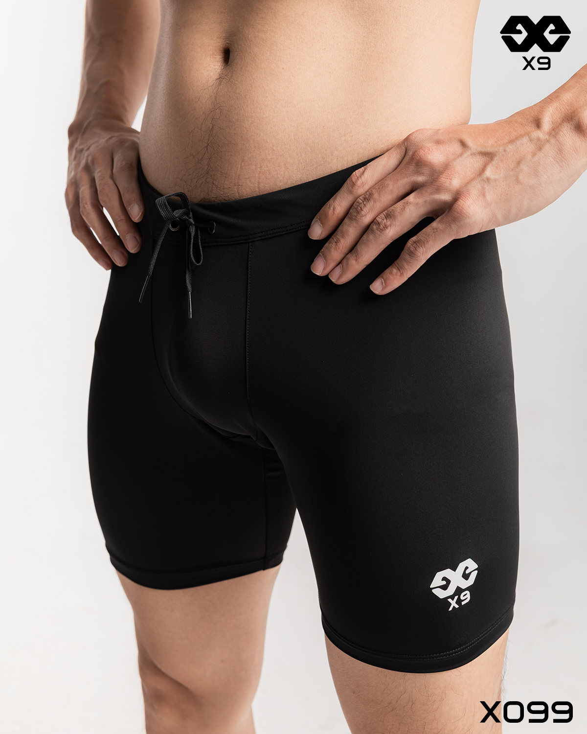 Quần Bơi Nam Trơn Cao Cấp Form Trên Gối - X099