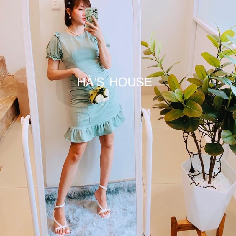 Đầm body màu xanh mint siêu dễ thương