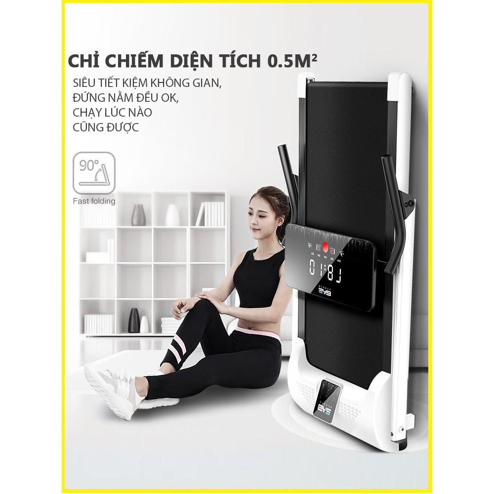 Máy chạy bộ SAIB S1 xếp gọn, mặt đồng hồ cảm ứng O