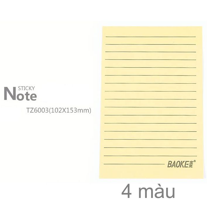 Combo 5 tập giấy nhớ Baoke TZ6003 