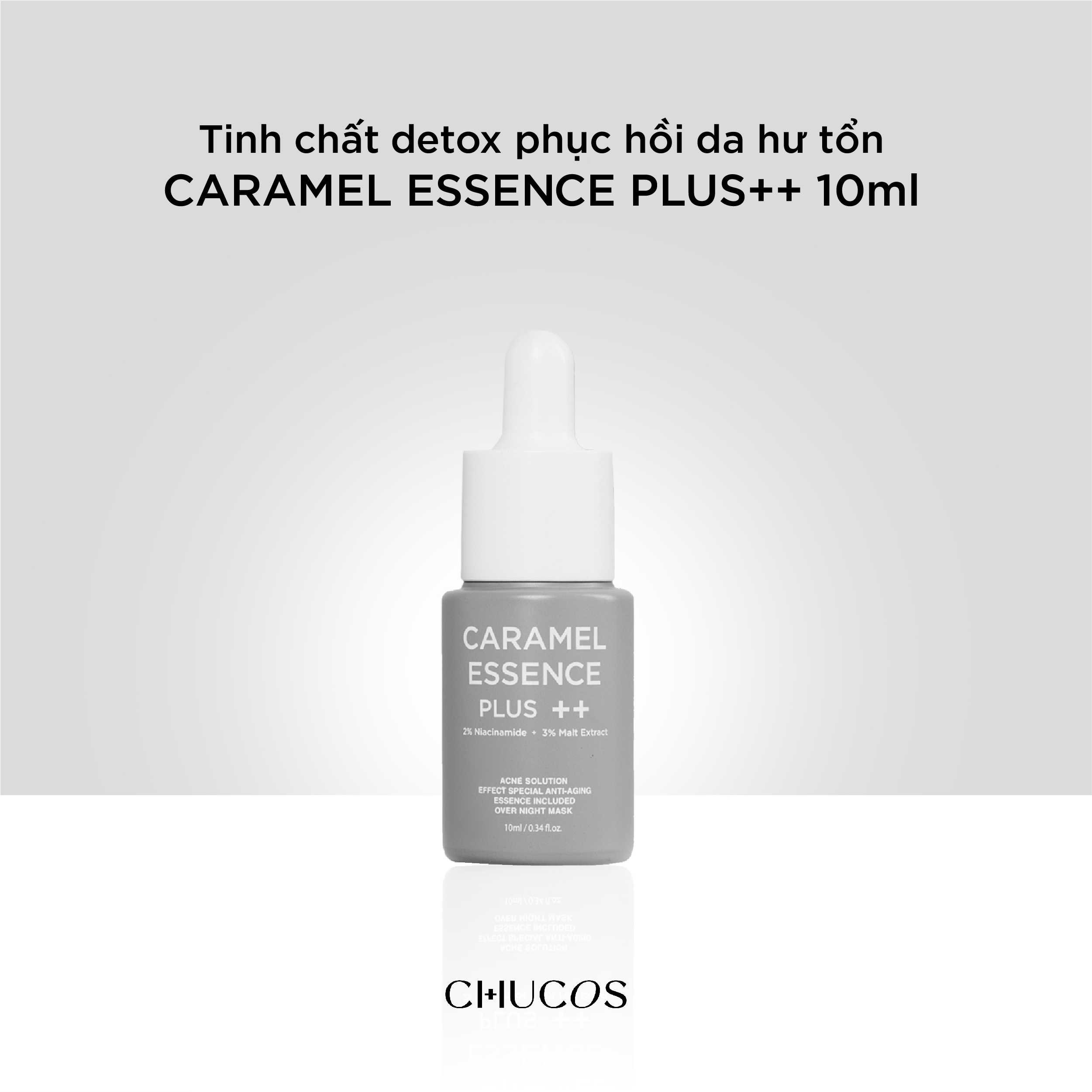 Tinh Chất Detox Phục Hồi Da Hư Tổn CARAMEL ESSENCE PLUS ++ 10ml