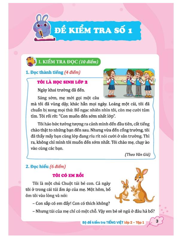 Sách - Bộ đề kiểm tra Tiếng Việt lớp 2 - tập 1