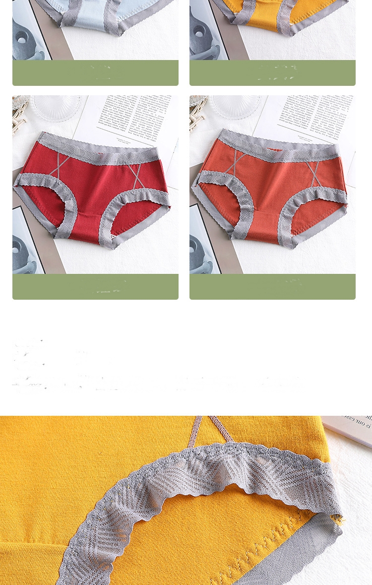 Quần lót cotton cao cấp viền ren to bảng