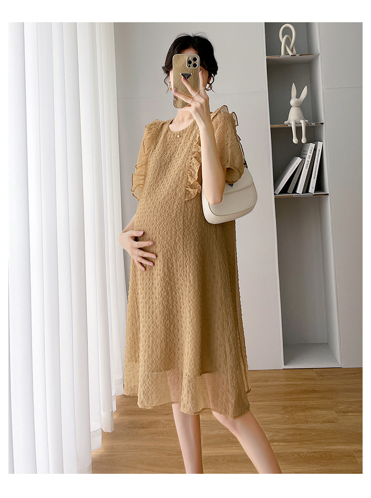 Đầm bầu sơ mi công sở dáng dài DR3122