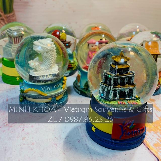 Quả Cầu Tuyết Pha Lê Biểu Tượng Việt Nam Quà Tặng Lưu Niệm - Vietnam Snow Globe