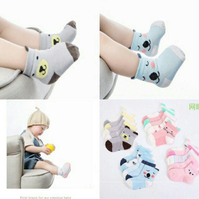 Set 5 đôi tất cao cổ màu cute cho bé trai bé gái