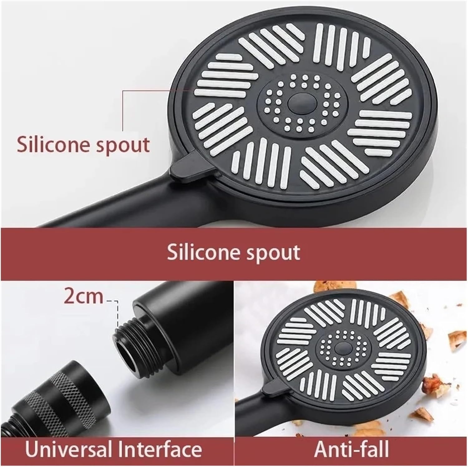 Vòi sen tăng áp Nhật Bản 3 chế độ nước siêu to khổng lồ tắm rửa vệ sinh cực đã kèm dây