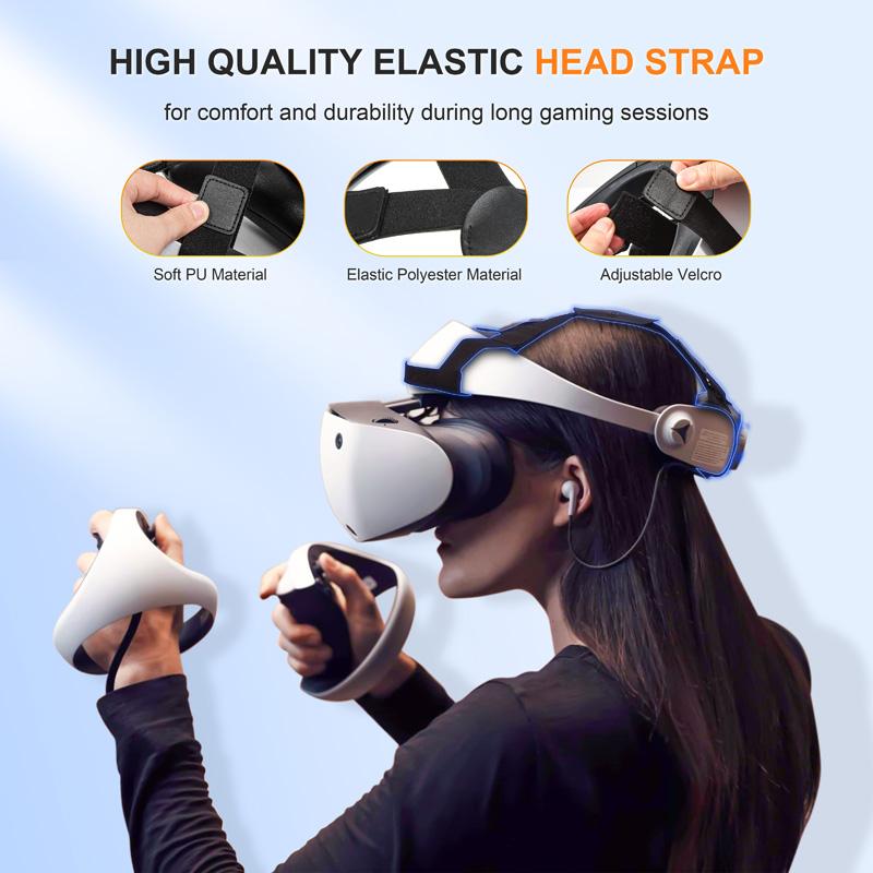 Phụ kiện VR Dây đeo đầu cho Ps Vr2 Psvr2 Trò chơi và video 3d Kính ảo Quà tặng kính VR2 Giá đỡ băng đô có thể điều chỉnh