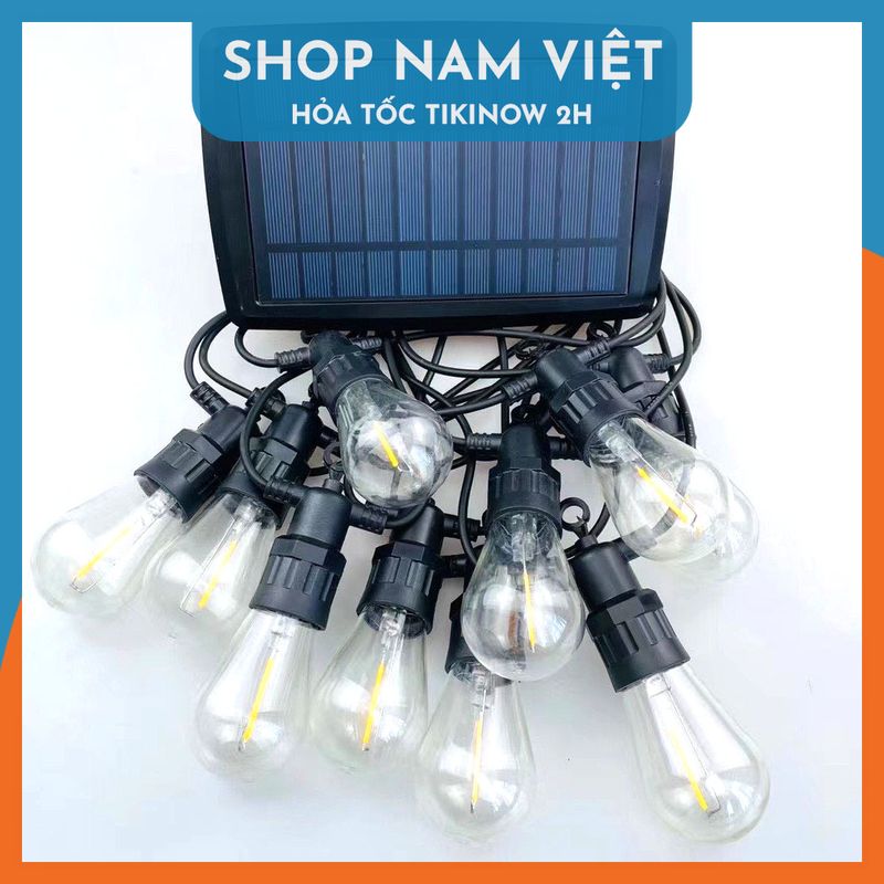 Dây Đèn LED Edison S14 Năng Lượng Mặt Trời Chống Nước Trang Trí Ngoài Trời - Chính Hãng NAVIVU