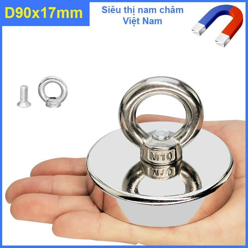Nam châm cứu hộ chuyên hút đồ dưới sông cực mạnh kích thước D90X17MM