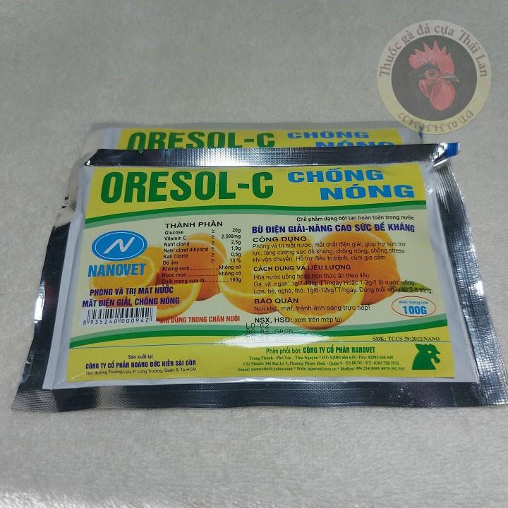 ORESOL - C - chống nóng dành cho gà đá - 1 gói / 100 gram