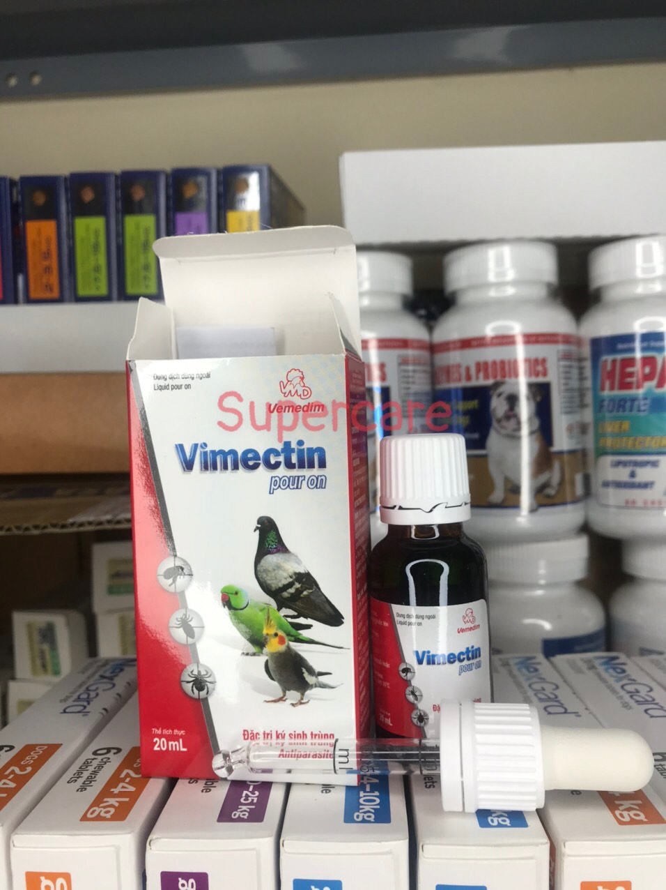 Vimectin Pour On 20ml - Ve Bọ Chét Chó Mèo Mạt Gà