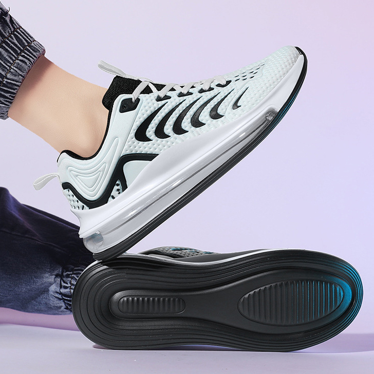 Giày Thể Thao Nam GEMI - Giày Sneaker Màu Xanh Than - Trắng- Đen, Giày Cao Cấp, Đế Xốp Nhẹ, Đàn Hồi Tốt - G5371