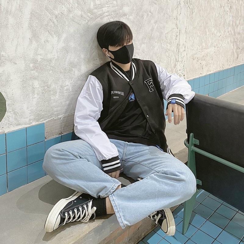 Áo Bomber Dù 2 lớp logo F Form chuẩn Unisex Nam Nữ Couple