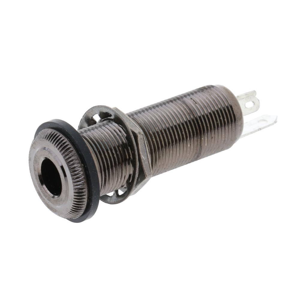 6.35mm 1/4'' Guitar Input Output Barrel Jack Socket For Electric Guitar Bass