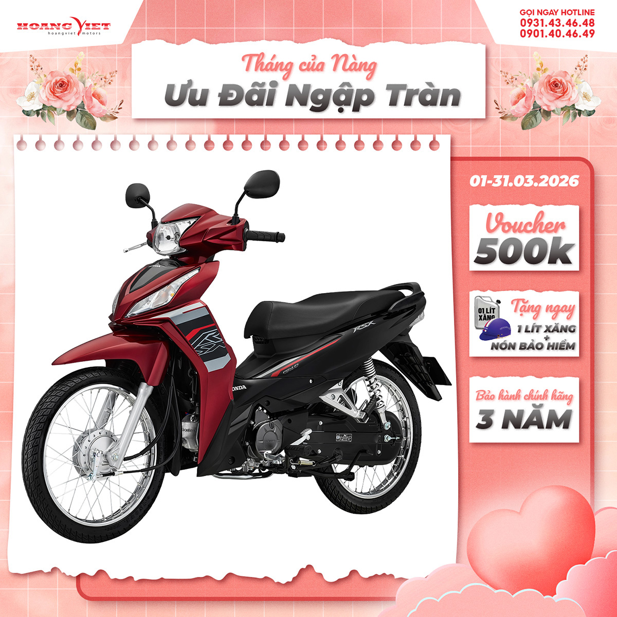 Xe máy Honda Wave RSX 2026- Phiên bản Tiêu Chuẩn