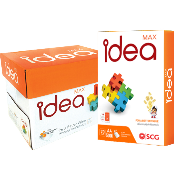 Thùng 5 ram giấy A4 Idea  70gsm