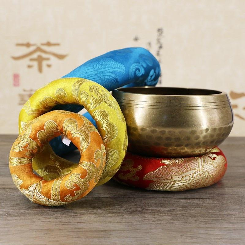 Đế Chuông Xoay Nepal - Đế Gấm Đặt Chuông - Singing bowl