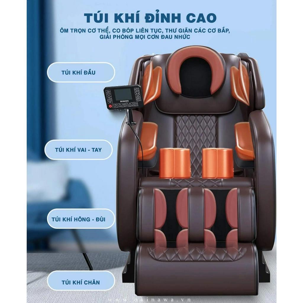 GHẾ MASSAGE OKINAWA OS 121 - CÔNG NGHỆ CON LĂN 3D