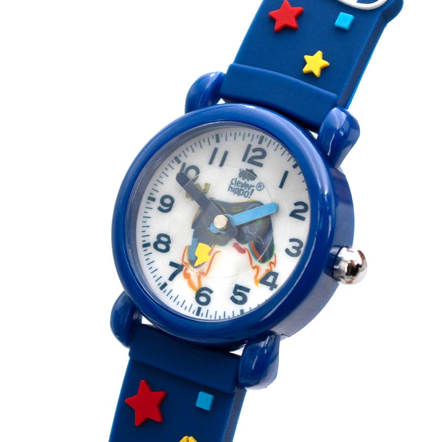 Đồng Hồ Trẻ Em Clever Watch - Game News Xanh Clever Hippo WB012/BLUE
