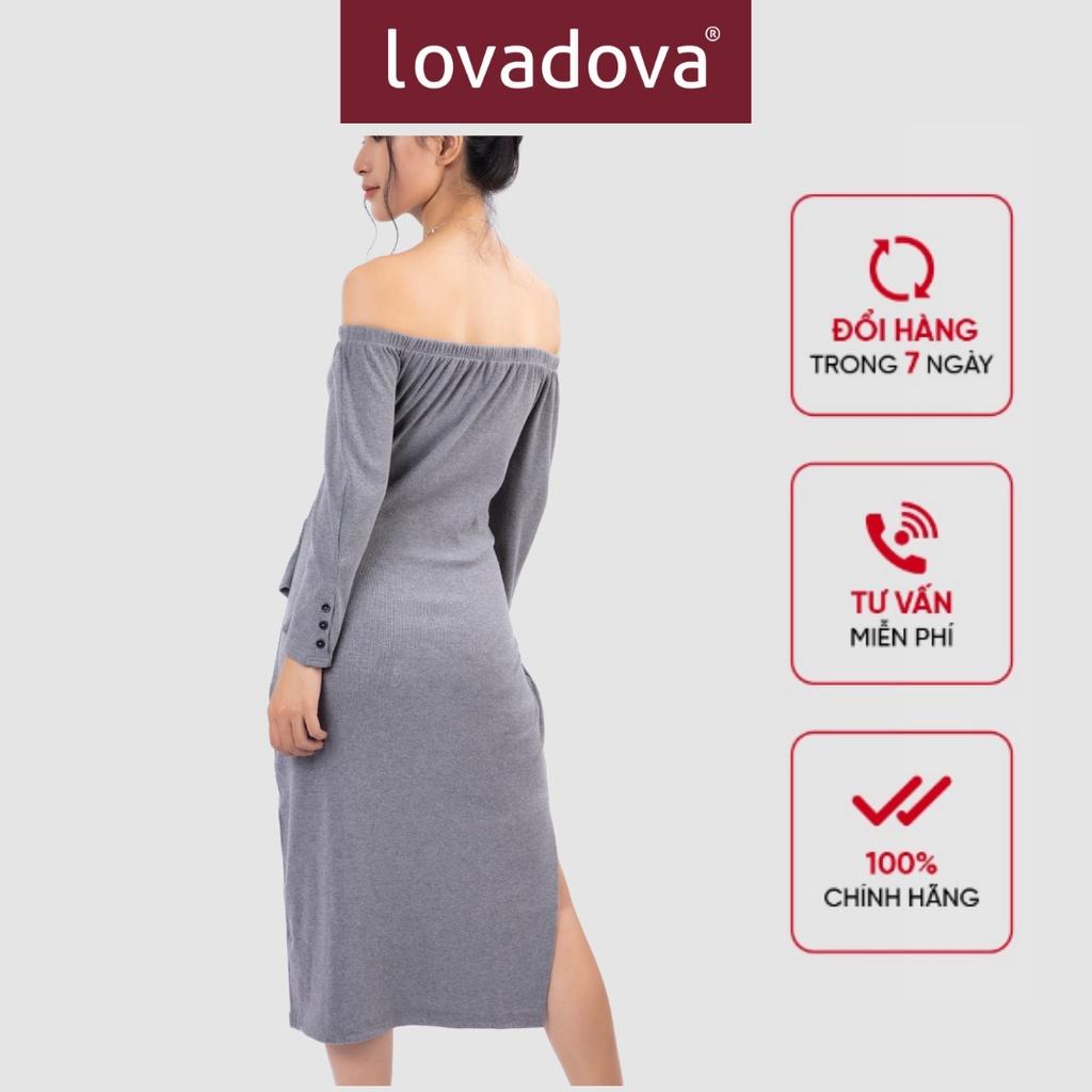 Đầm dáng ôm bẹt vai - Lovadova 20D06C002