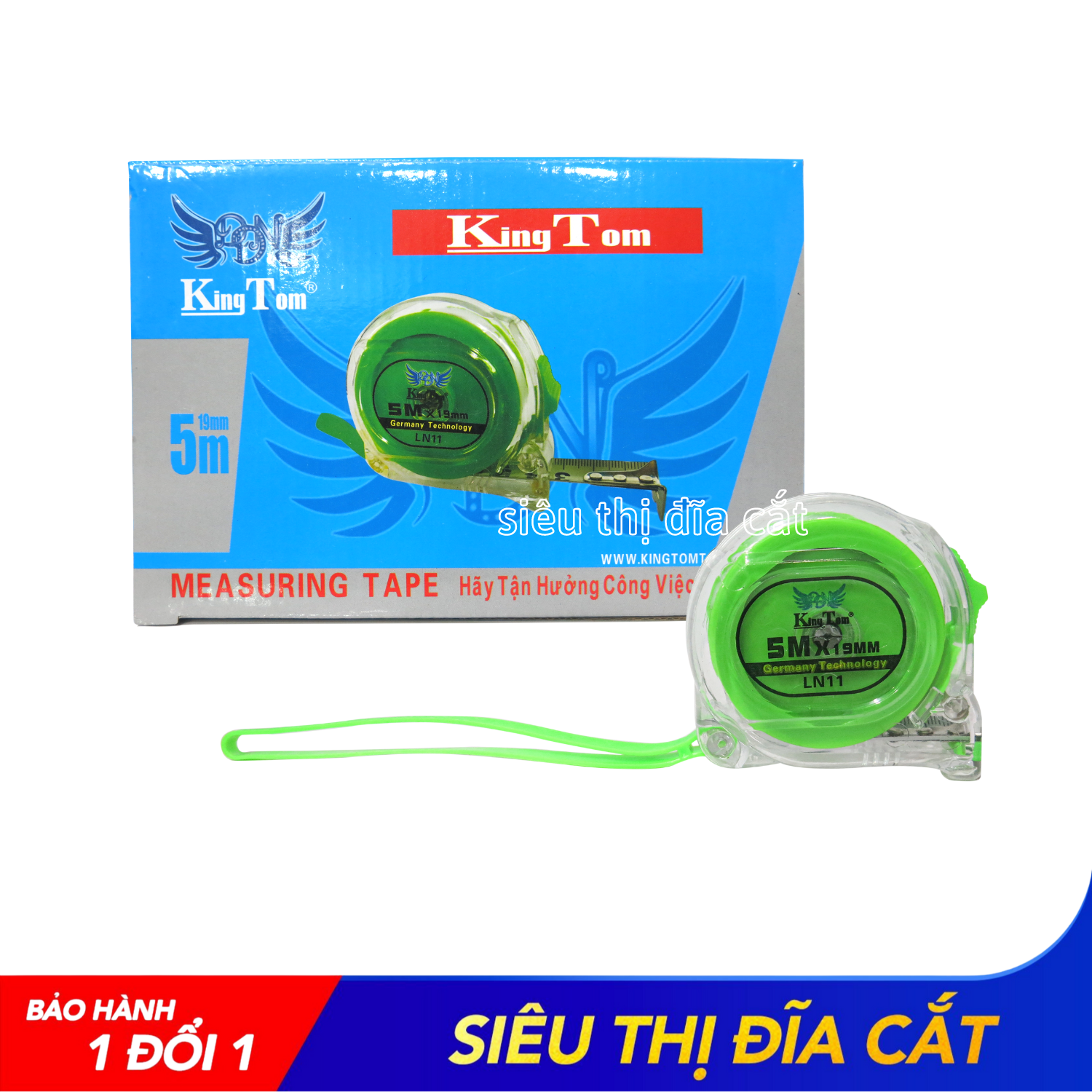 Thước KingTom LN11-5M (B19) - Kéo Rút Trơn Tru - Lẻ 1 Cái